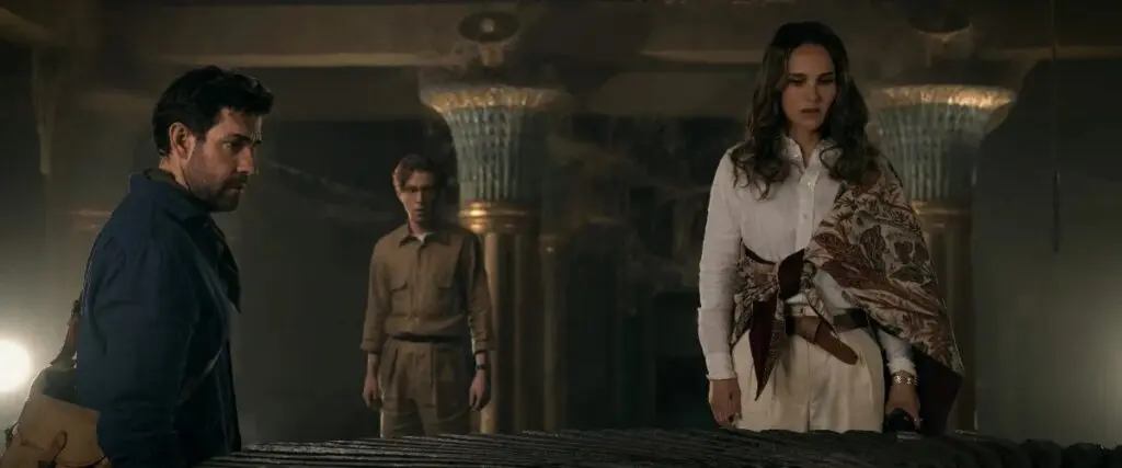 John Krasinski, Domhnall Gleeson and Natalie Portman in Fountain of Youth